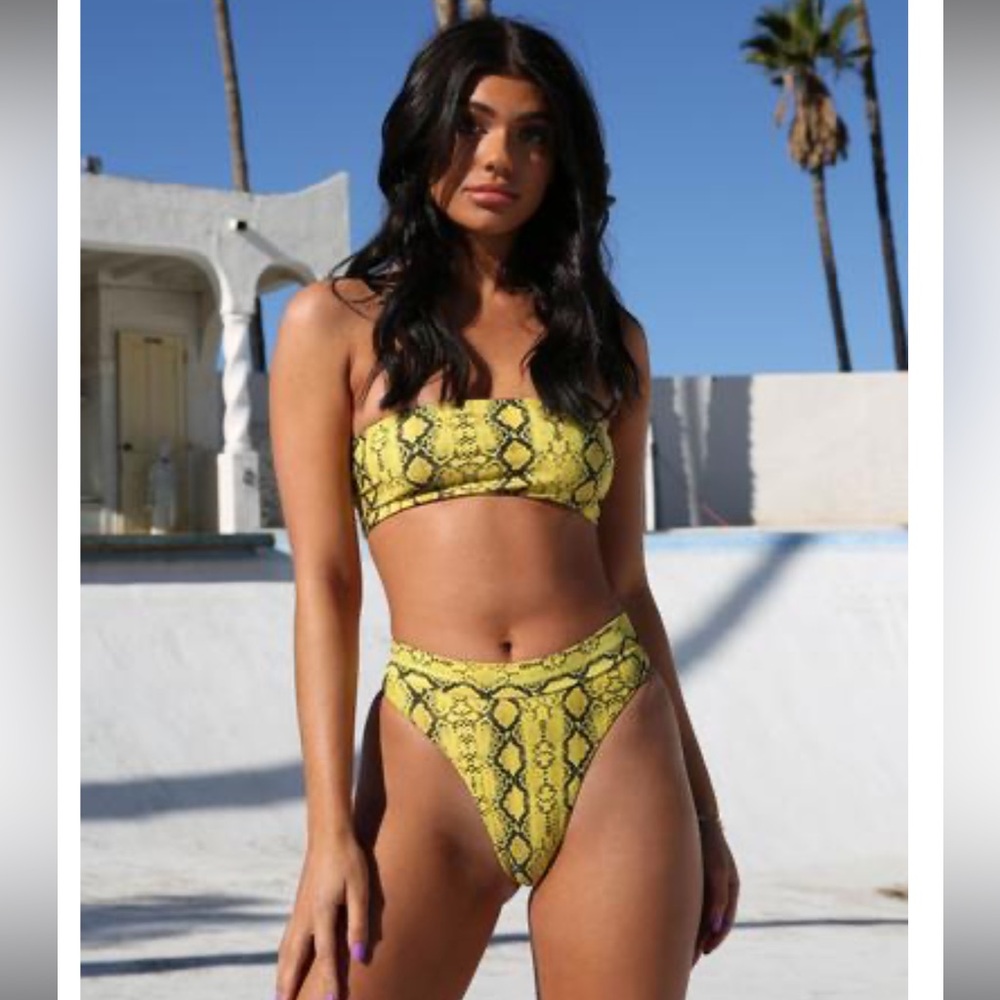 Tiger Mist Yellow Python Bikini - image 1